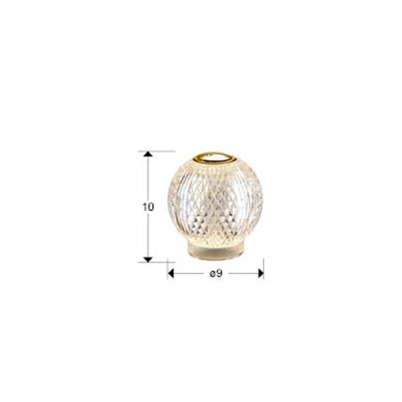 Lámpara de mesa recargable LED Austral (1.5W)