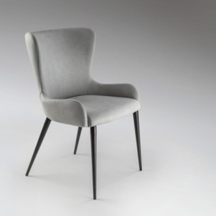 Silla De Comedor Telma Gris Claro