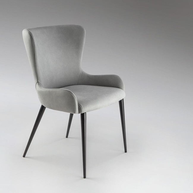 Silla De Comedor Telma Gris Claro