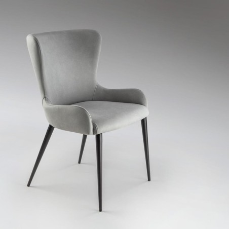Silla De Comedor Telma Gris Claro