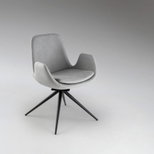 Silla De Comedor Zuna Gris Claro