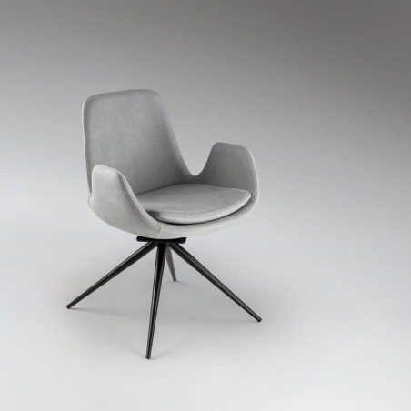 Silla De Comedor Zuna Gris Claro