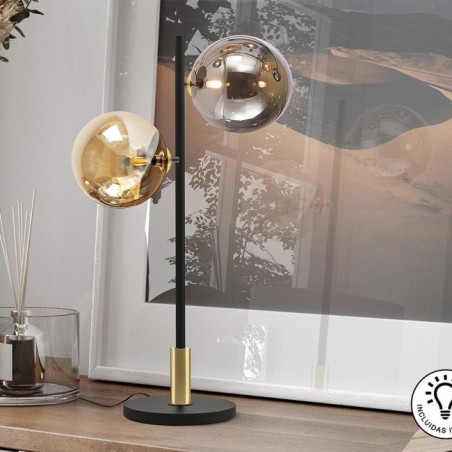 Lámpara De Mesa Dark (2 luces)