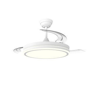 Ventilador LED aspas plegables Surpino Blanco CCT Dim (48W)