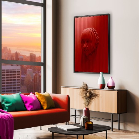 Bajorrelieve Red Face (90x120)