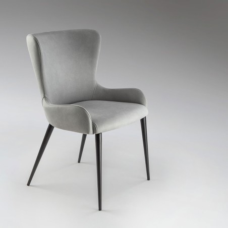Silla De Comedor Telma Gris Claro