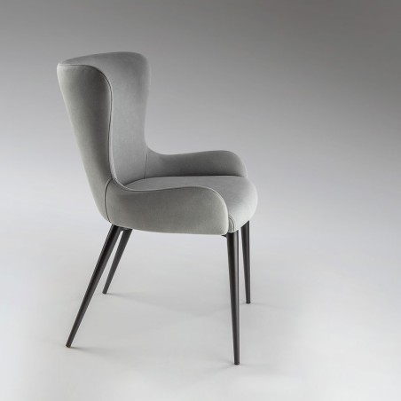 Silla De Comedor Telma Gris Claro