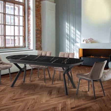 Mesa De Comedor Antea Negro