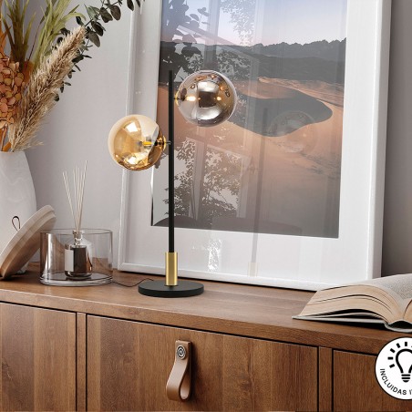 Lámpara De Mesa Dark (2 luces)