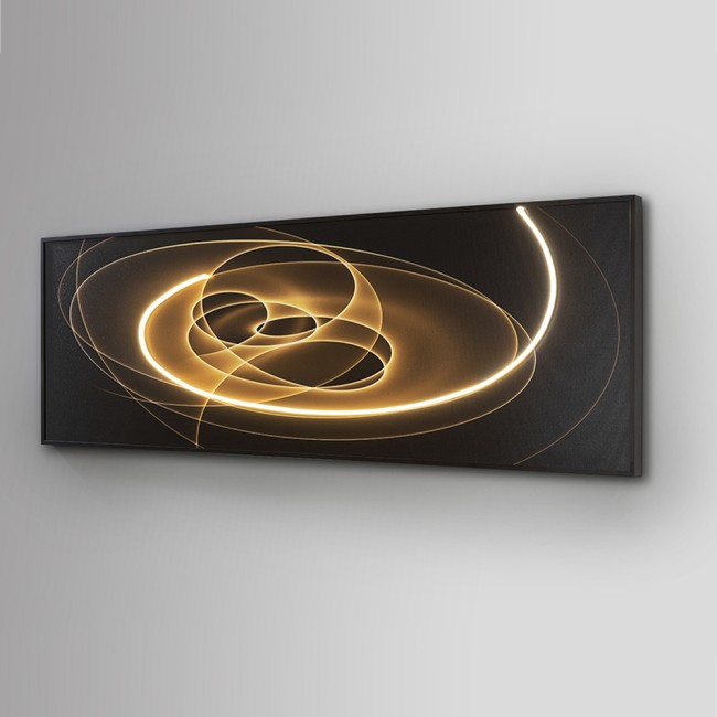 Cuadro con luz LED Trazados (50x150cm.)