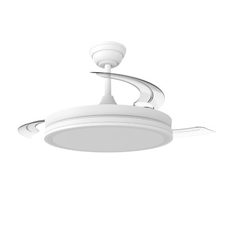 Ventilador LED Astra Eco Blanco 48W CCT/Dim + Ventilador de mano