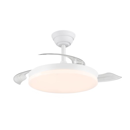Ventilador LED aspas retráctiles Milky Mini Eco CCT Dim (39W)