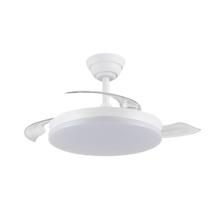 Ventilador LED aspas retráctiles Milky Mini Eco CCT Dim (39W)