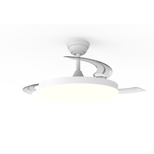 Ventilador LED con aspas retráctiles Verno Eco CCT Dim (48W)