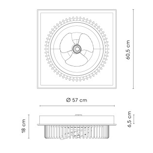 Pantalla acústica para ventilador Cubis