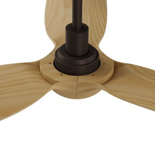 Ventilador de techo LED Ivy Neo Marrón Oxido L CCT Dim (7W)