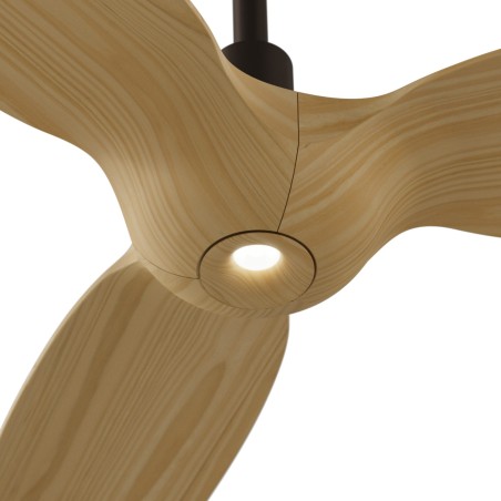 Ventilador de techo LED Ivy Neo Marrón Oxido L CCT Dim (7W)