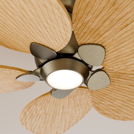 Ventilador de techo LED Alma S 5 Aspas CCT Dim (6.5W)