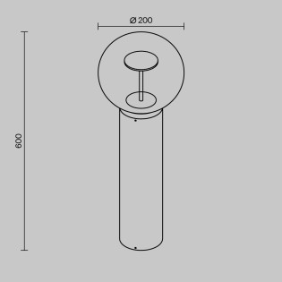 Baliza de exterior LED Velora (8W)