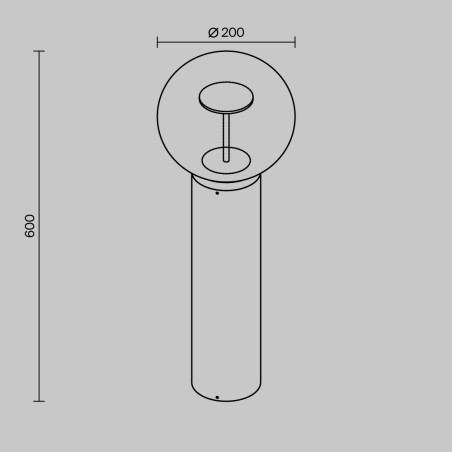 Baliza de exterior LED Velora (8W)