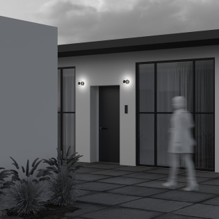 Aplique de pared de exterior LED Velora (8W)
