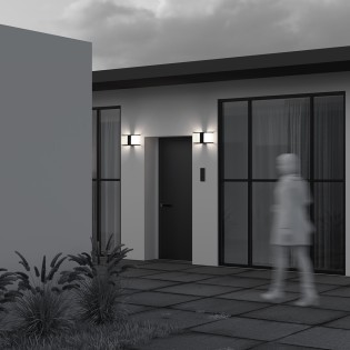 Aplique de pared de exterior Floeva