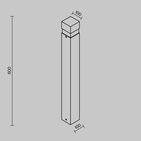 Baliza de exterior LED Quadra (15W)