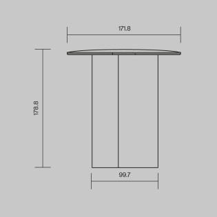 Lámpara de mesa recargable LED ASYM (2W)