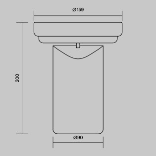Lámpara de mesa recargable LED Topo (5W)