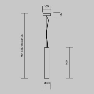 Lámpara colgante LED Basic Texture (5W)