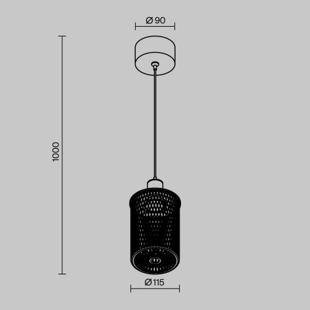 Lámpara colgante de exterior LED Latticea (6W)