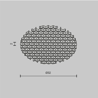 Accesorio honeycomb para empotrable de techo Dip
