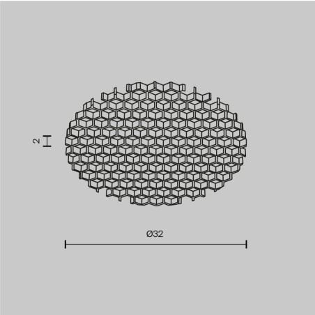 Accesorio honeycomb para empotrable de techo Dip