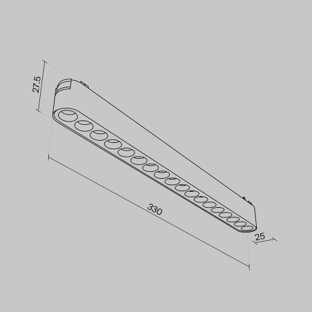 Foco LED para carril magnético Basis Points Radity (16W)