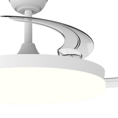 Ventilador LED con aspas retráctiles Verno Eco CCT Dim (48W)