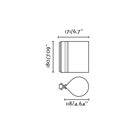 Aplique de pared LED Cata (2.5W)