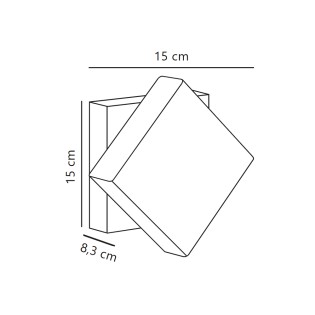 Aplique de exterior LED orientable Turn (13W)