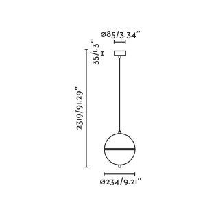 Lámpara colgante Dome S