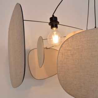 Lámpara colgante Screen 70's XXL II (4 luces)