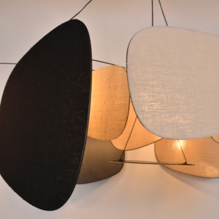 Lámpara colgante Screen 70's XXL III (4 luces)