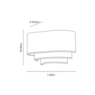 Aplique de pared Pebble