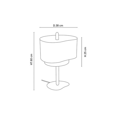 Lámpara de mesa Pebble