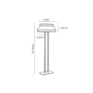 Lámpara de pie Square