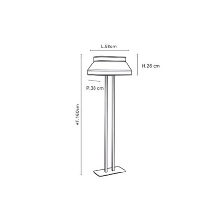 Lámpara de pie Square