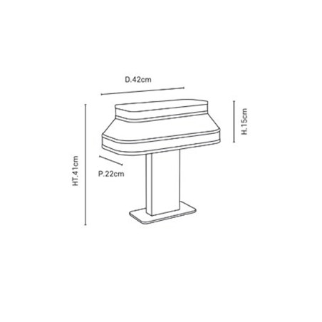 Lámpara de mesa Square
