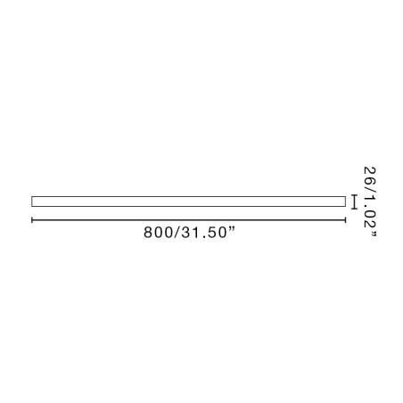 Accesorio tija 80cm. D26 universal