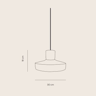 Lámpara colgante LED Oria Plana (12W)