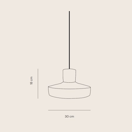 Lámpara colgante LED Oria Plana (12W)