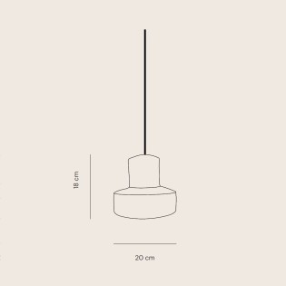 Lámpara colgante LED Oria (12W)