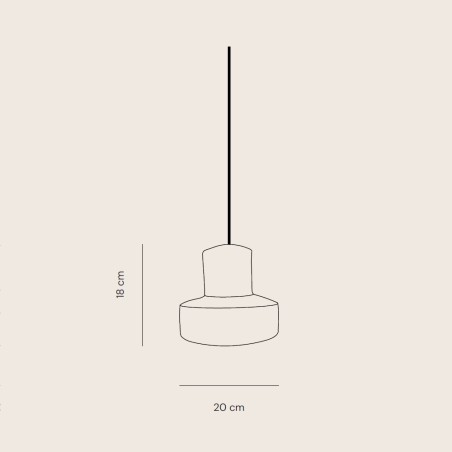 Lámpara colgante LED Oria (12W)